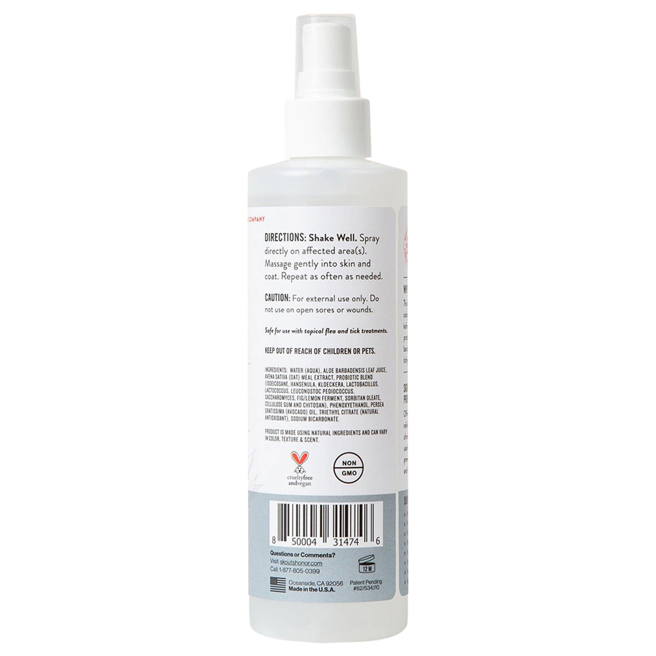 Dog Skin Care Spray for Wounds and Itch Relief 16 Fl Oz