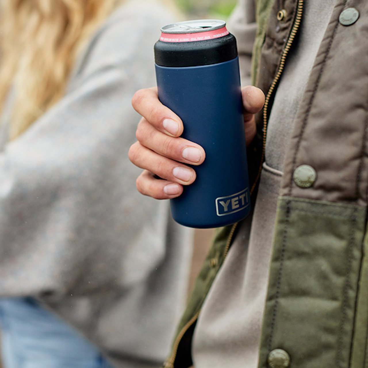 Yeti - 12 oz Rambler Colster Slim Can Insulator Navy