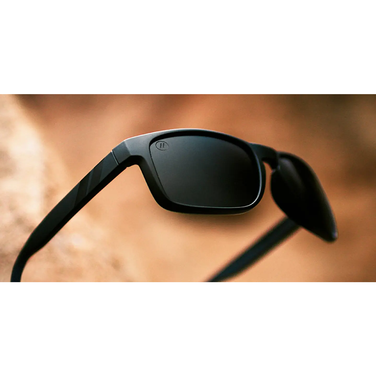 Black Tundra  RX Sunglasses - Lifestyle Mirrored Prescription Lens & Black  Sports Wrap Around Frame
