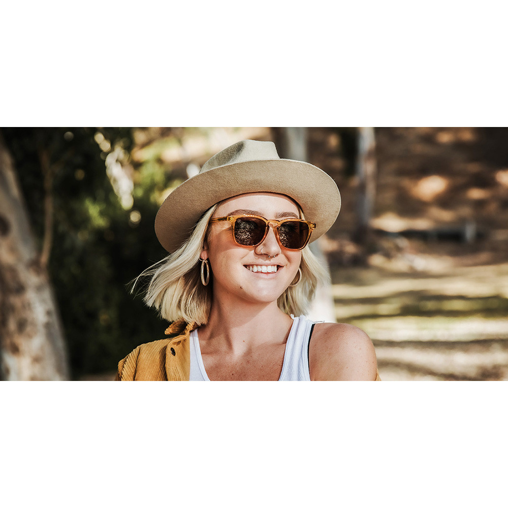 Blenders Eyewear Women\'s Amber Lens Brown Frame Sunglasses Broadway Nika Polarized Sunglasses - Tortoise Frame & Amber  main image 4