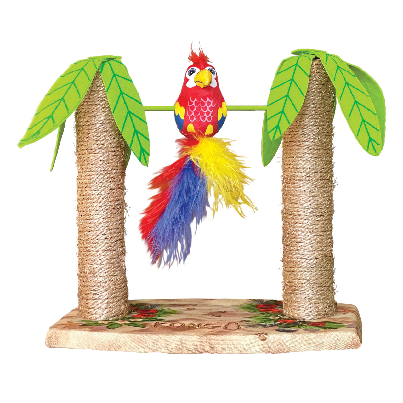 Kong Play Spaces Tiki Twirl Cat Toy - 11-3/4