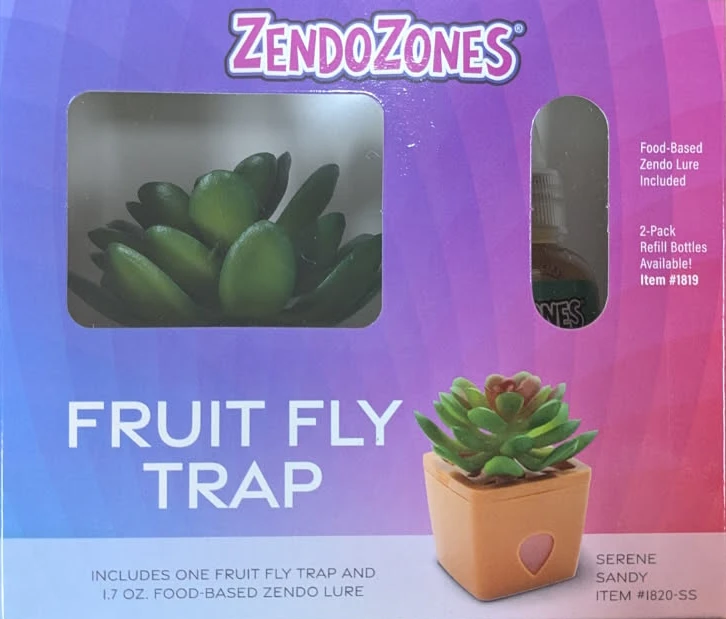 Zendozones Fruit Fly Trap Succulent - Terracotta Assorted