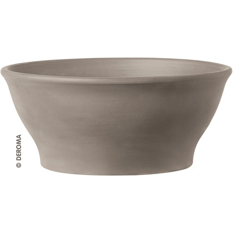 Deroma Moka Graphite Bowl Planter - 12-5/8