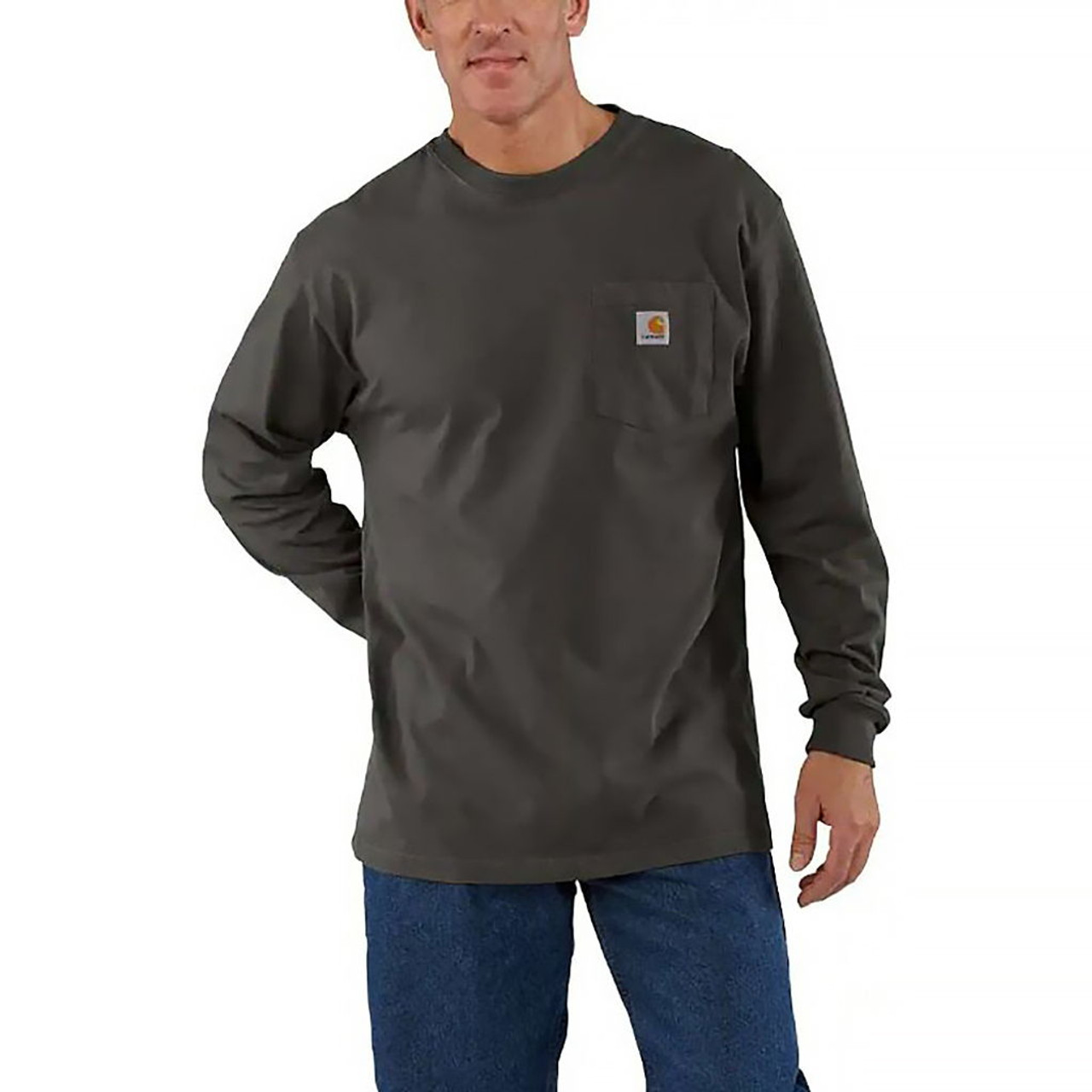Carhartt Men's Loose Fit Heavy Weight Long-sleeve Pocket T-shirt