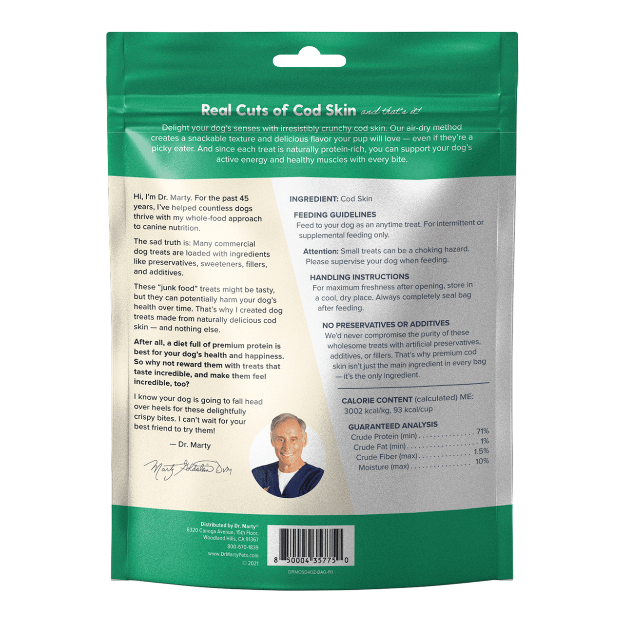 Marty Cod Crispies Dog Treats oz