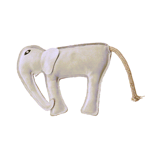 Spot Jungle Leather Dog Toy – One Animal (Zebra, Warthog or
