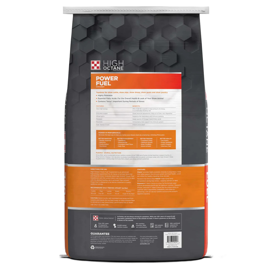 Purina High Octane Power Fuel Topdress Show Supplement - 40 lb