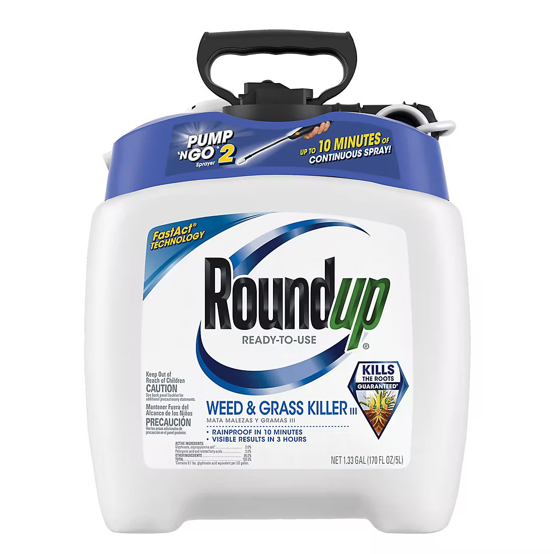 Roundup Ready-To-Use Weed and Grass Killer III with Pump 'N Go 2 Sprayer - Thumbnail 2