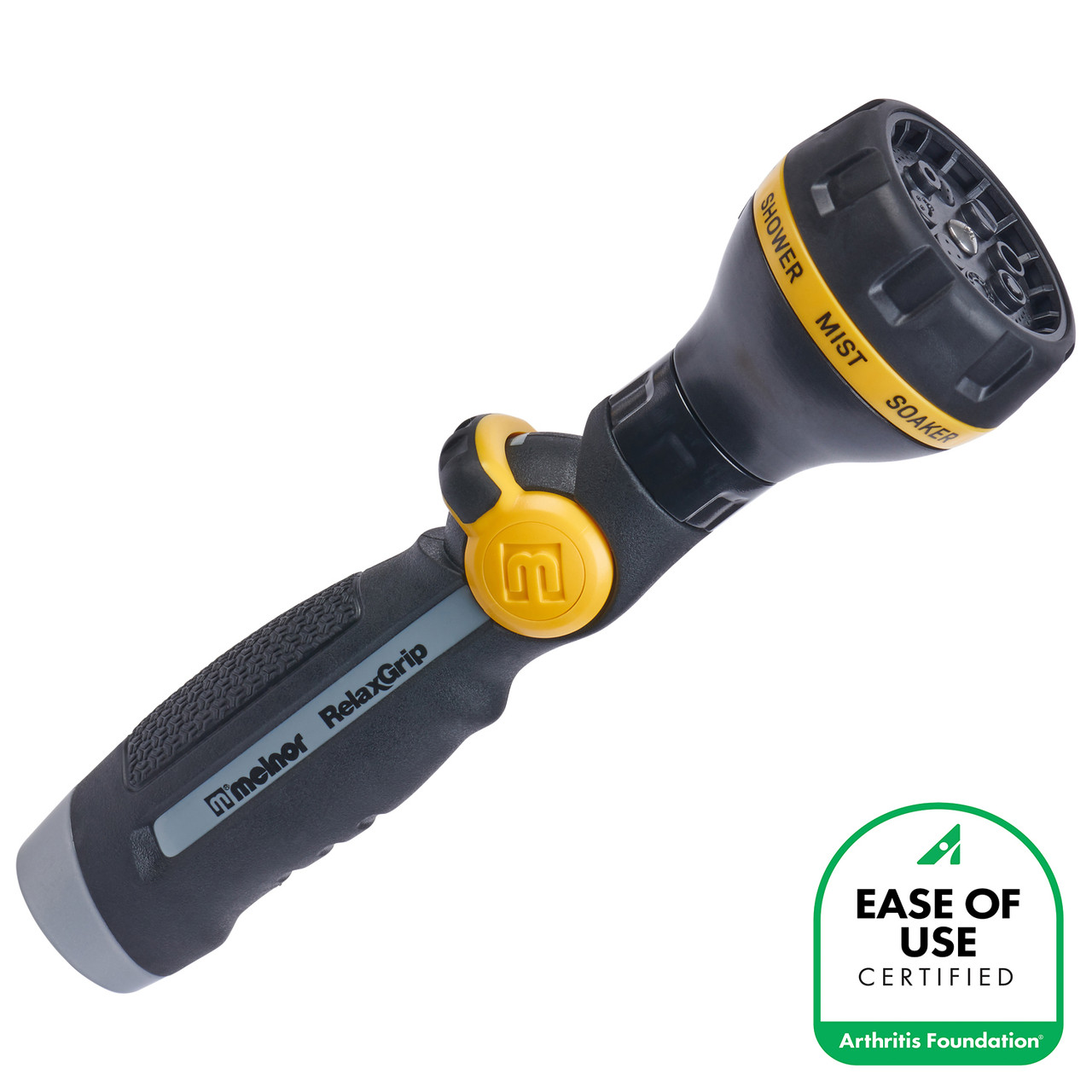 Melnor RelaxGrip Thumb-Control Straight 8-Pattern Nozzle - 2-1/2