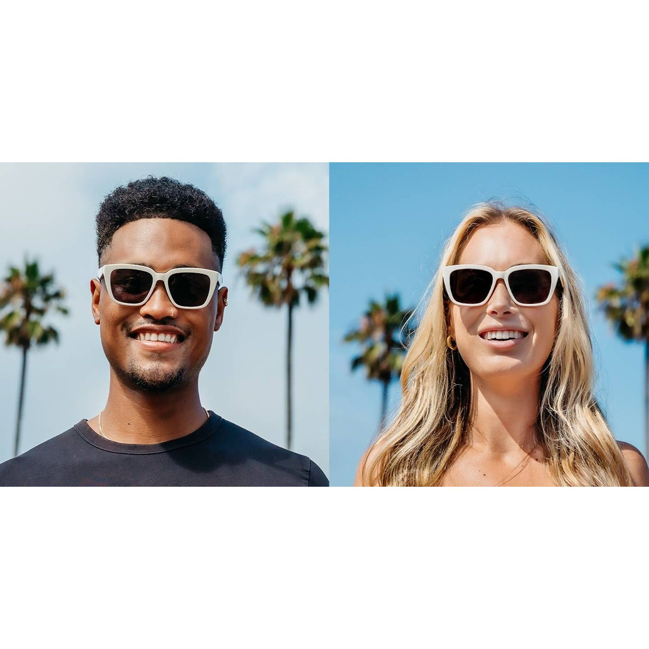 BLANC サングラス　OVY ロンハーマン Blenders Mave Polarized Sunglasses - White Limo