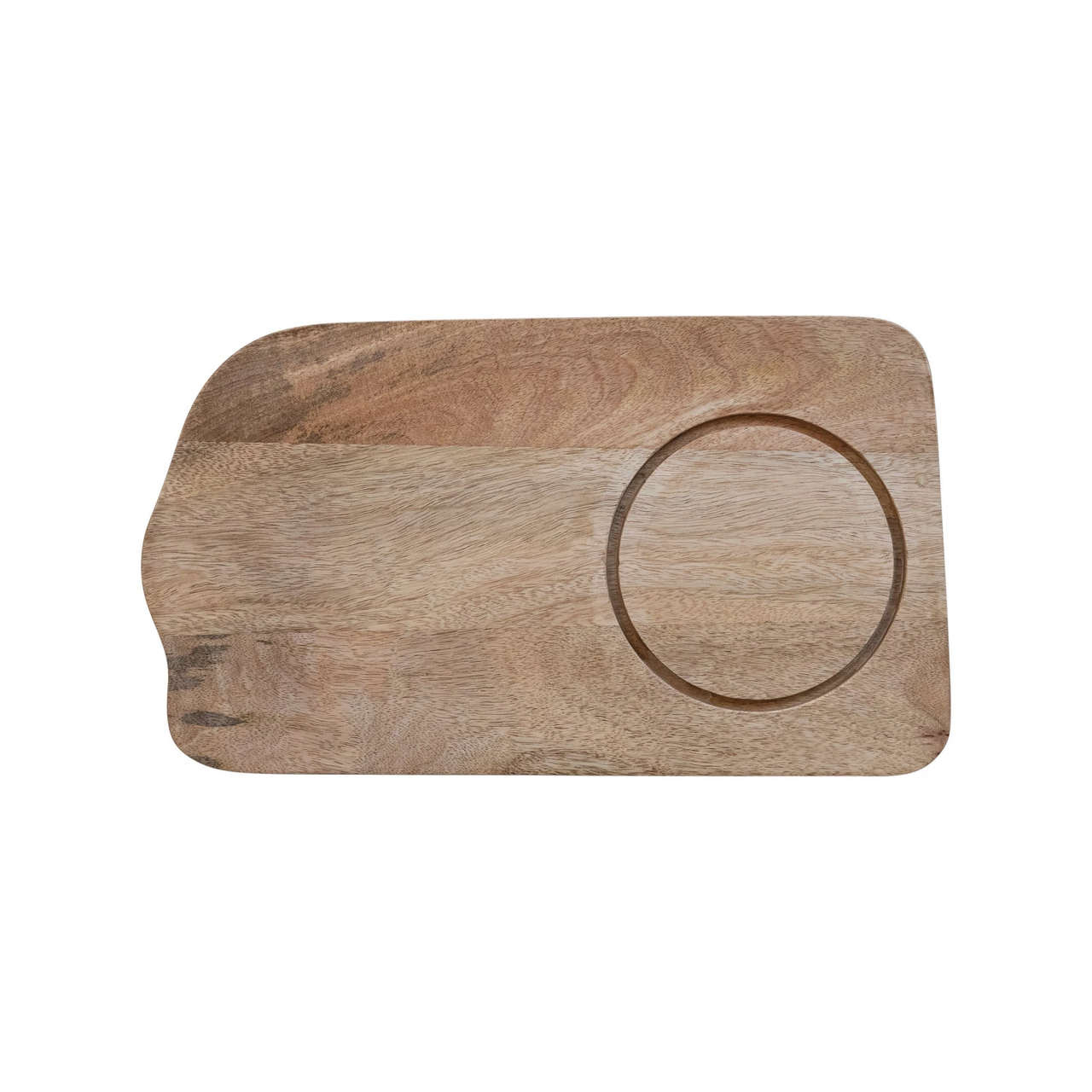 Creative Co-Op Sonoma Mango Wood Tray with Glass Cloche - Thumbnail 4