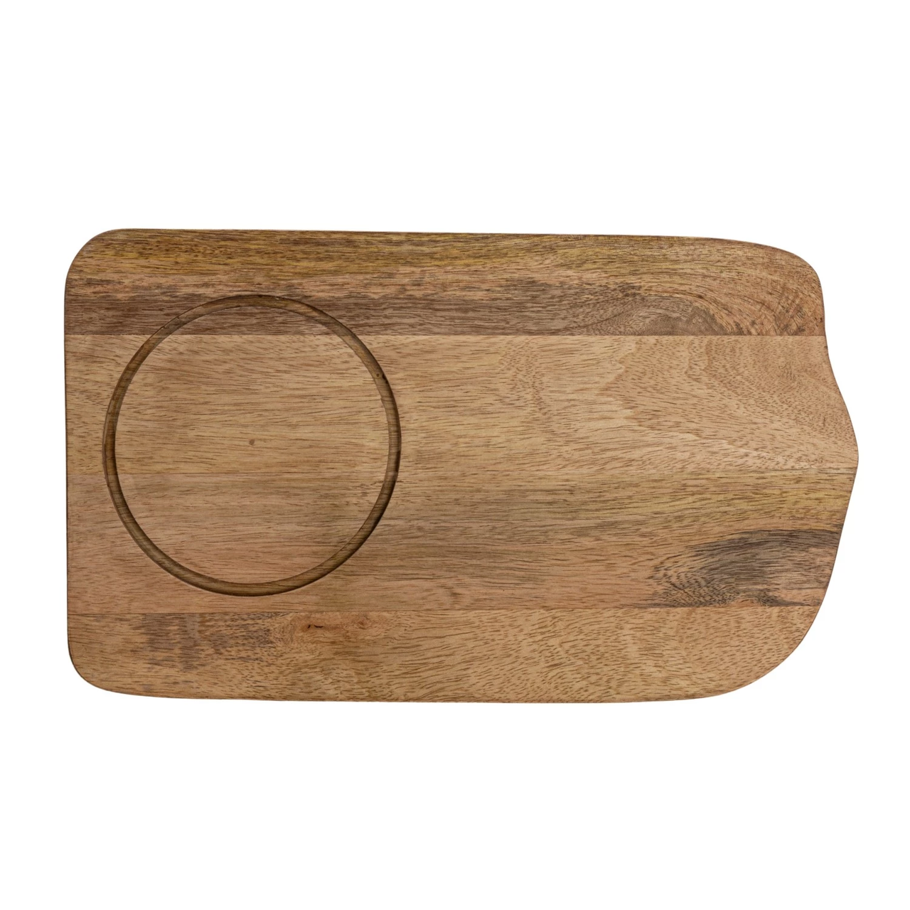 Creative Co-Op Sonoma Mango Wood Tray with Glass Cloche - Thumbnail 2