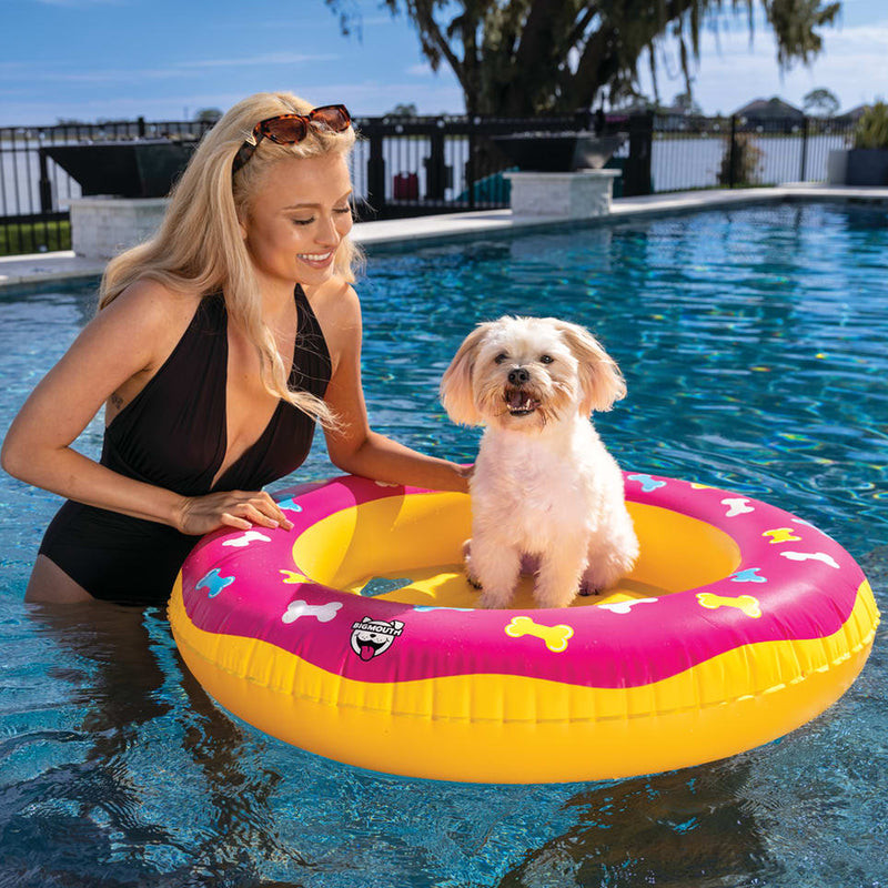 Inflatable Floats Big Mouth Giant Donut Pool Float Bigmouth Pets