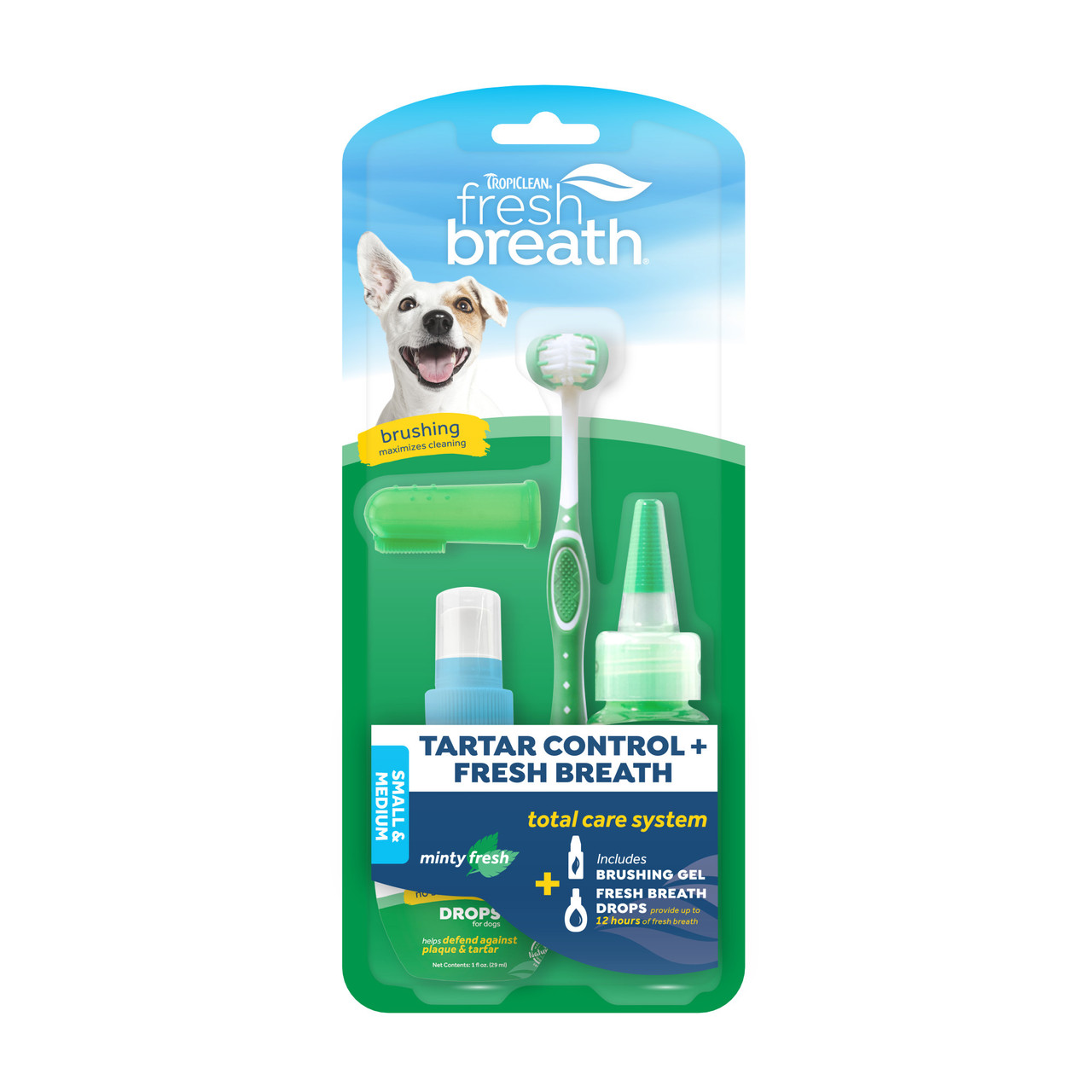 Tropiclean Fresh Breath Total Care Dental Kit for Dogs fl oz