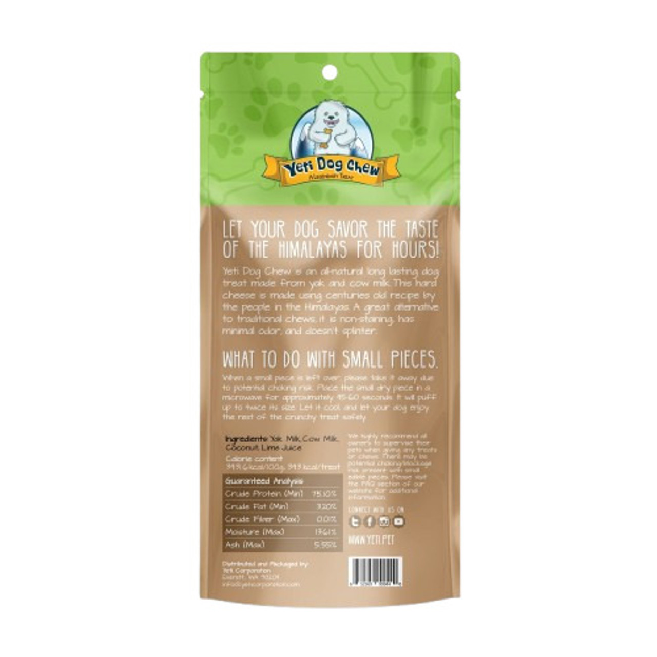 Yeti Natural Coconut Flavor Dog Chews 35 oz