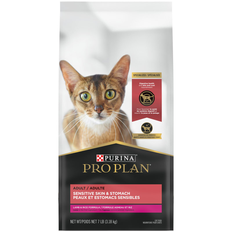 Purina Pro Plan Adult Sensitive Skin Stomach Lamb Rice Dry Cat