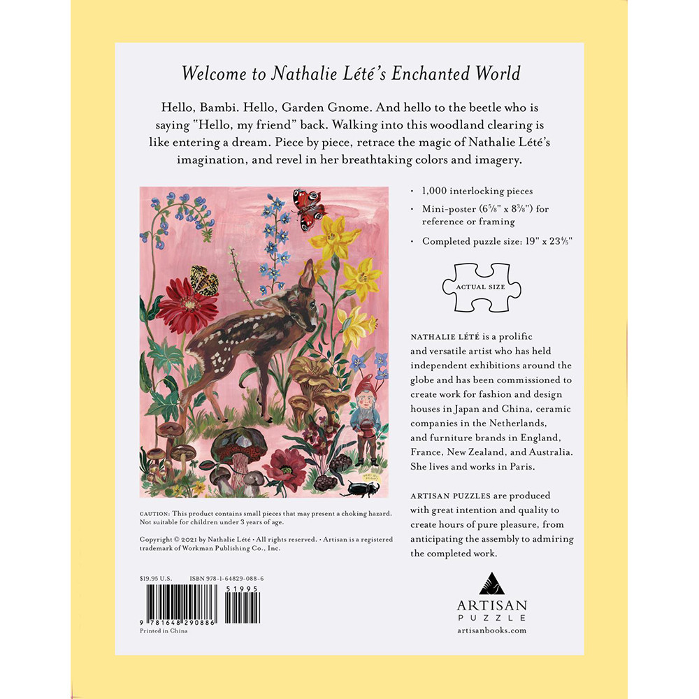 Artisan Nathalie Lété: Bambi Puzzle - 1,000 pcs