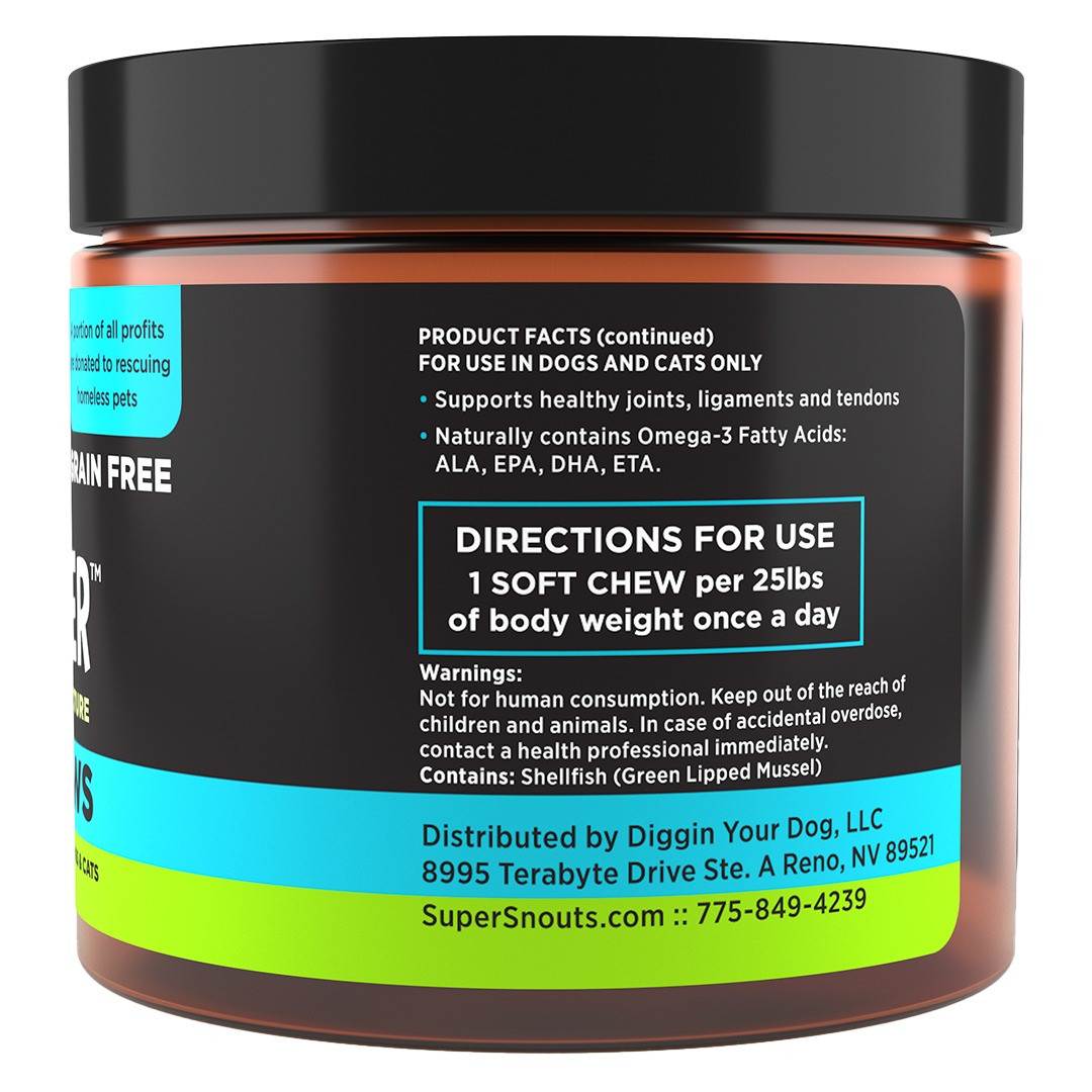 Super Snouts Grain-free Joint Power Supplement for Dogs & Cats