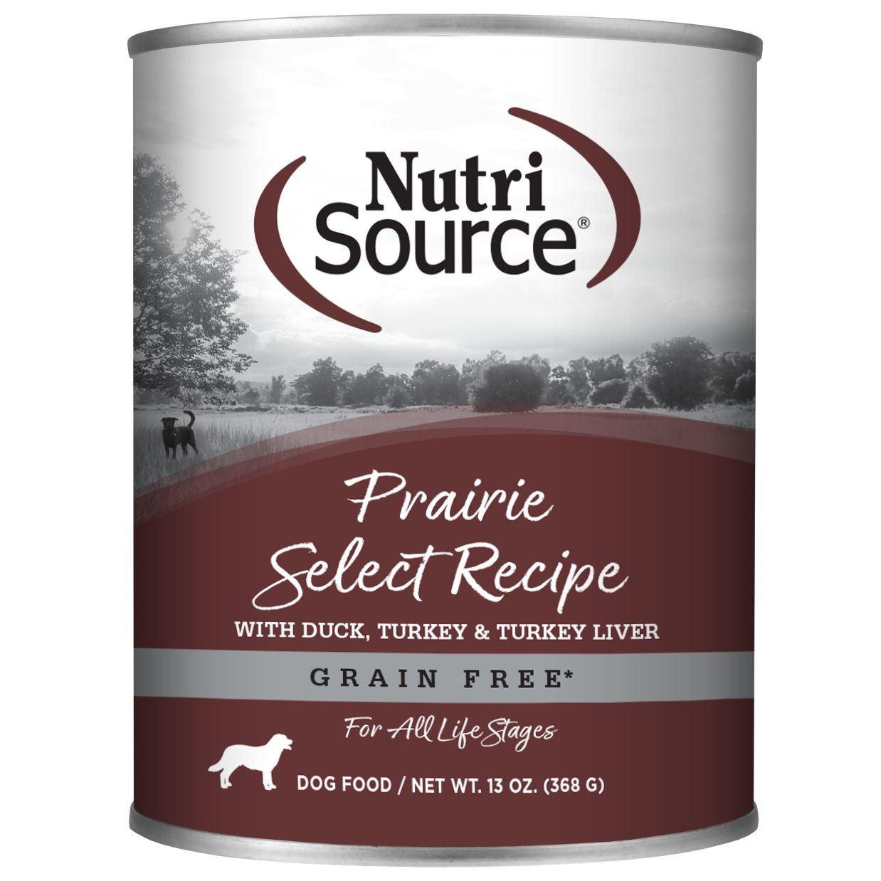 NutriSource Grain-free Prairie Select Formula Wet Dog Food - 13 oz