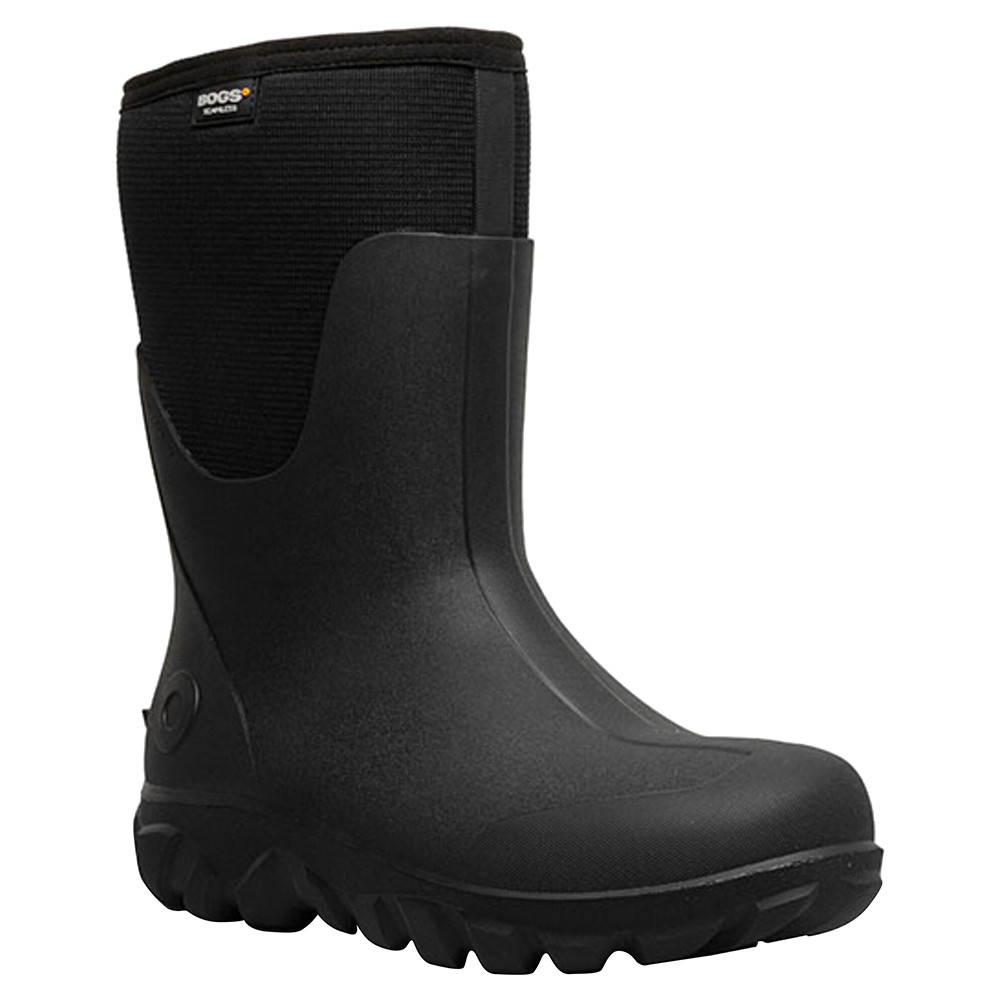 Bogs M Parker Mid Black Men Boots Amazon.com | BOGS mens 61142 rain boots, Black, 5 US | Rain main image 4