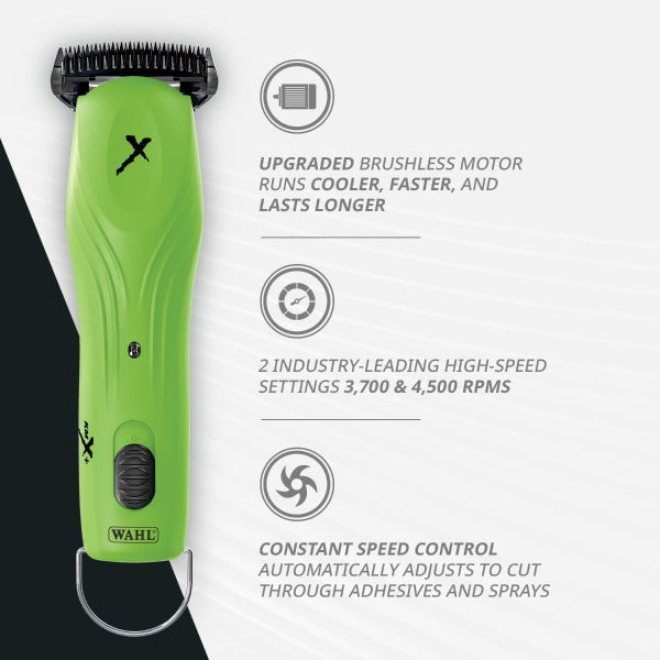 Wahl KMX+ X-Block Blade Cordless Clipper - Green