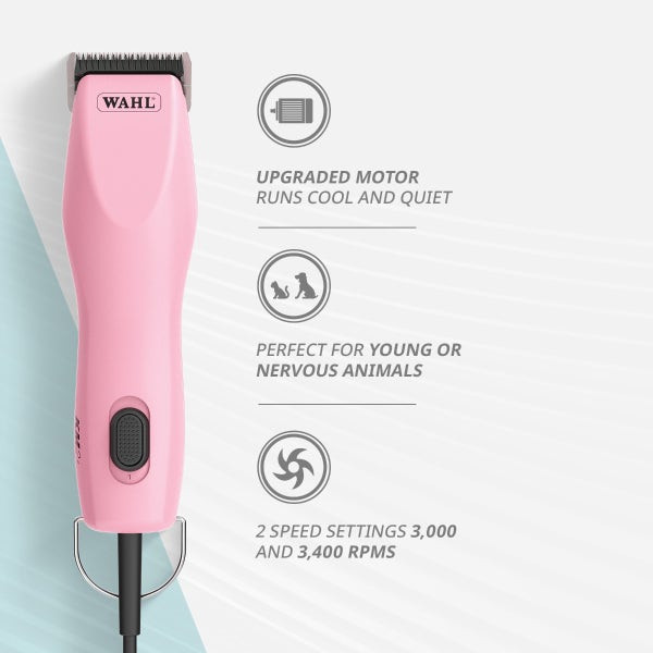 Wahl KM2+ Lightweight Dog Clipper Corded Clippers - Pink