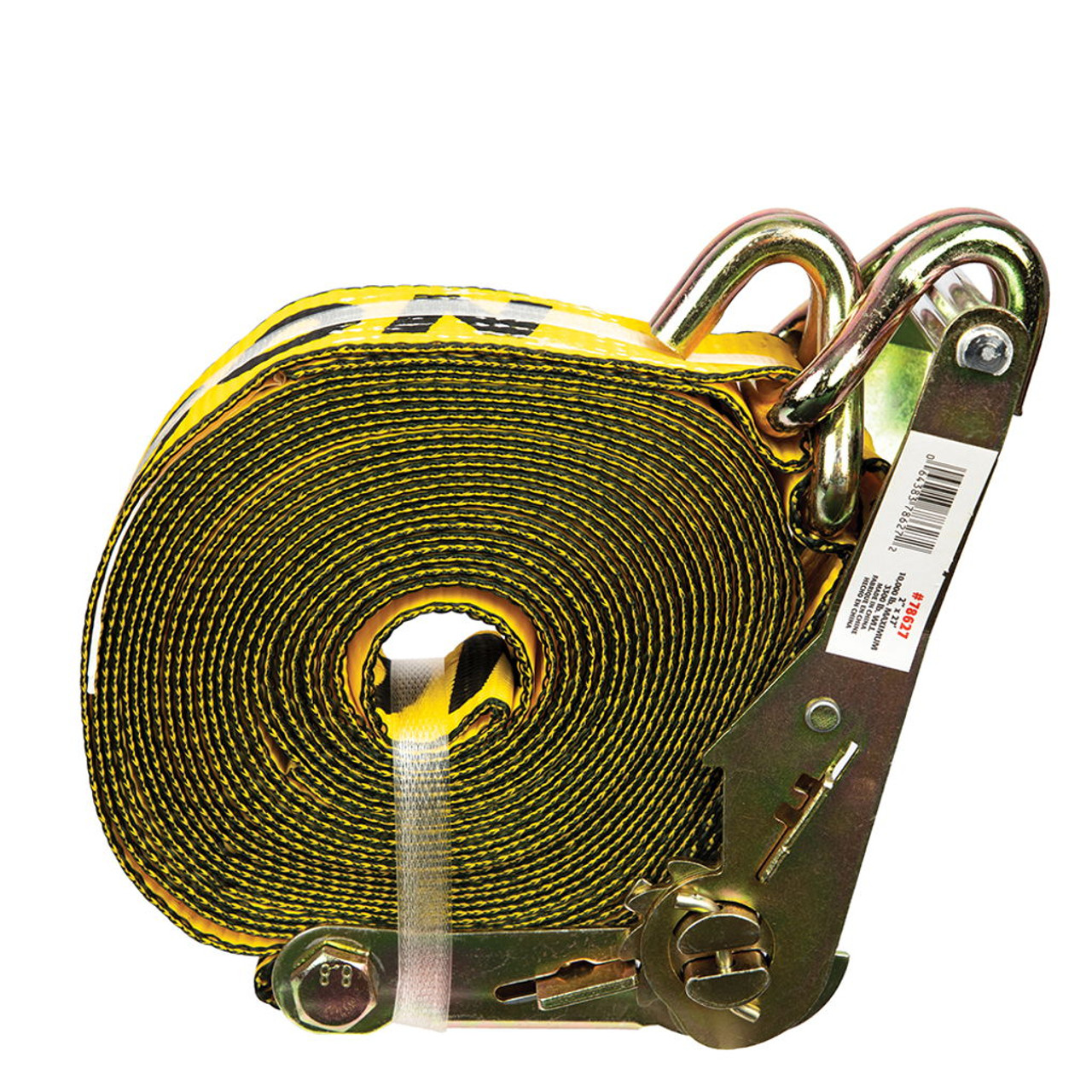 2T 4M Ratchet Strap with Claw Hook - Versatile for Machinery, Cars, Timber