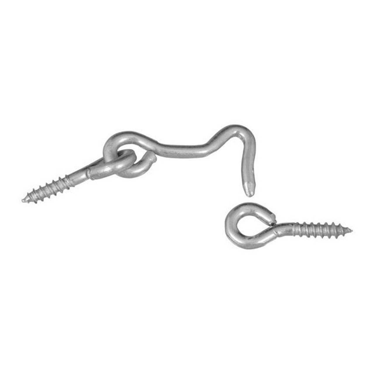 National Hardware 3 Zinc Hook & Eye Screw - 2 Pk