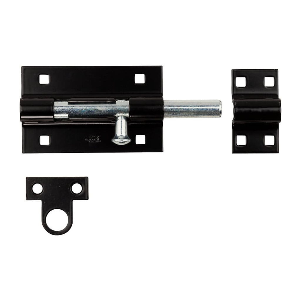 National Hardware Black Extra Heavy Barrel Bolt