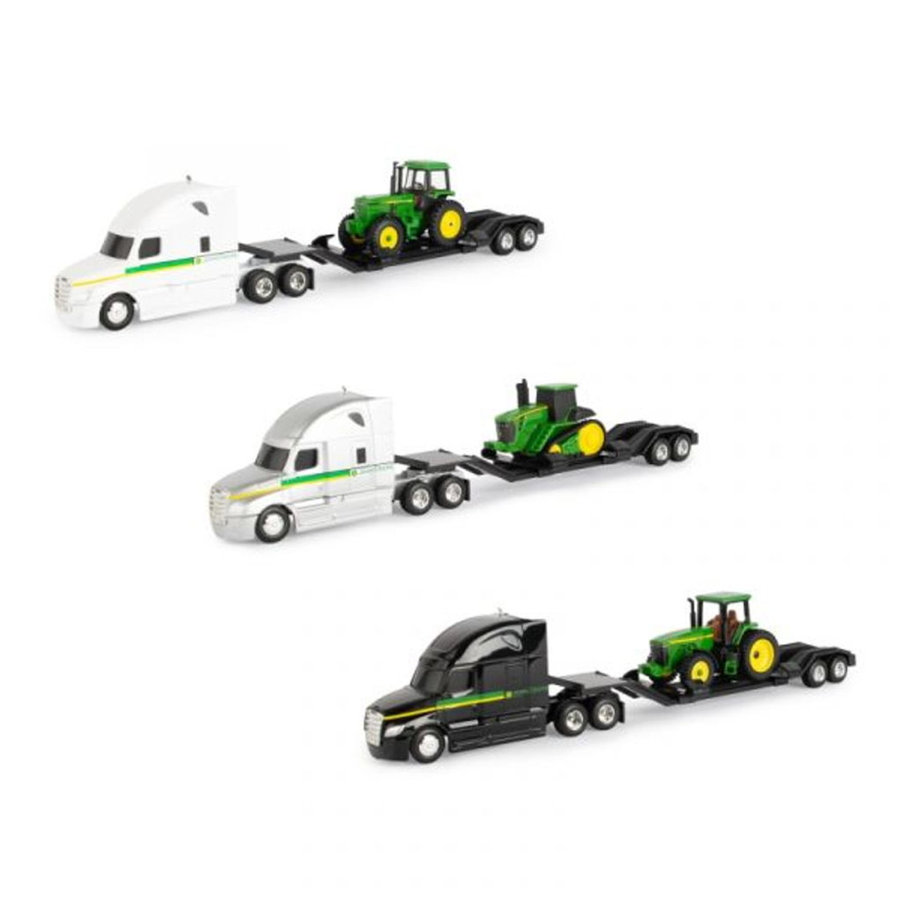 John Deere 1:64 Semi With Trailer And Tractor - Assorted