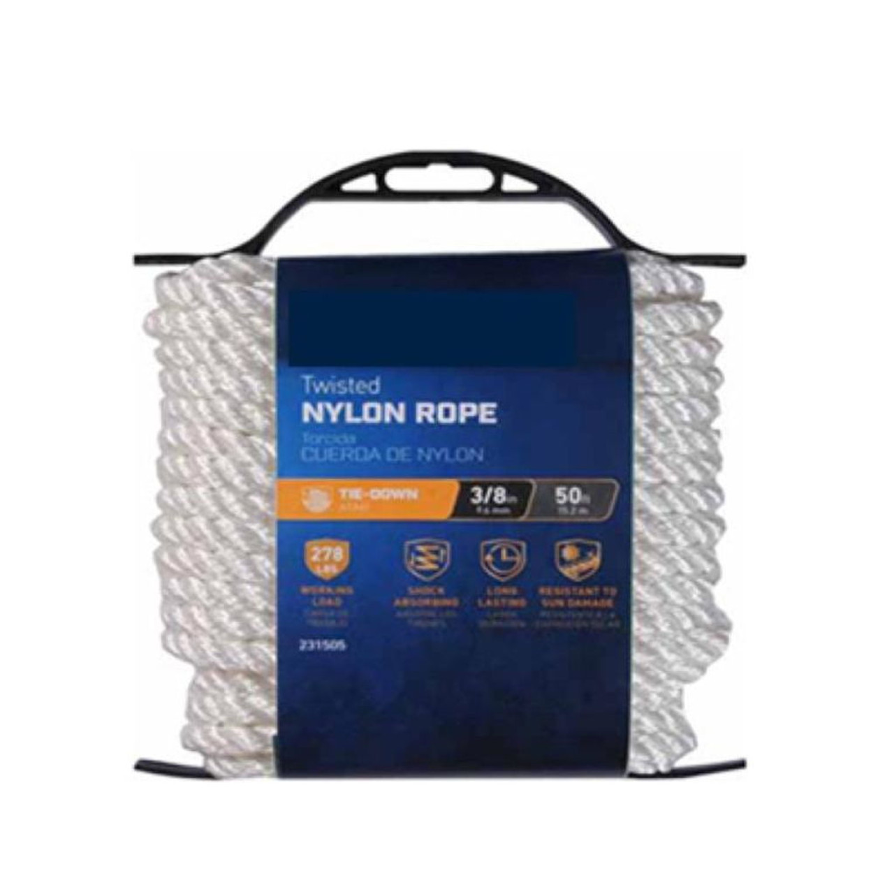 Tru-Guard Twisted Nylon Rope - White