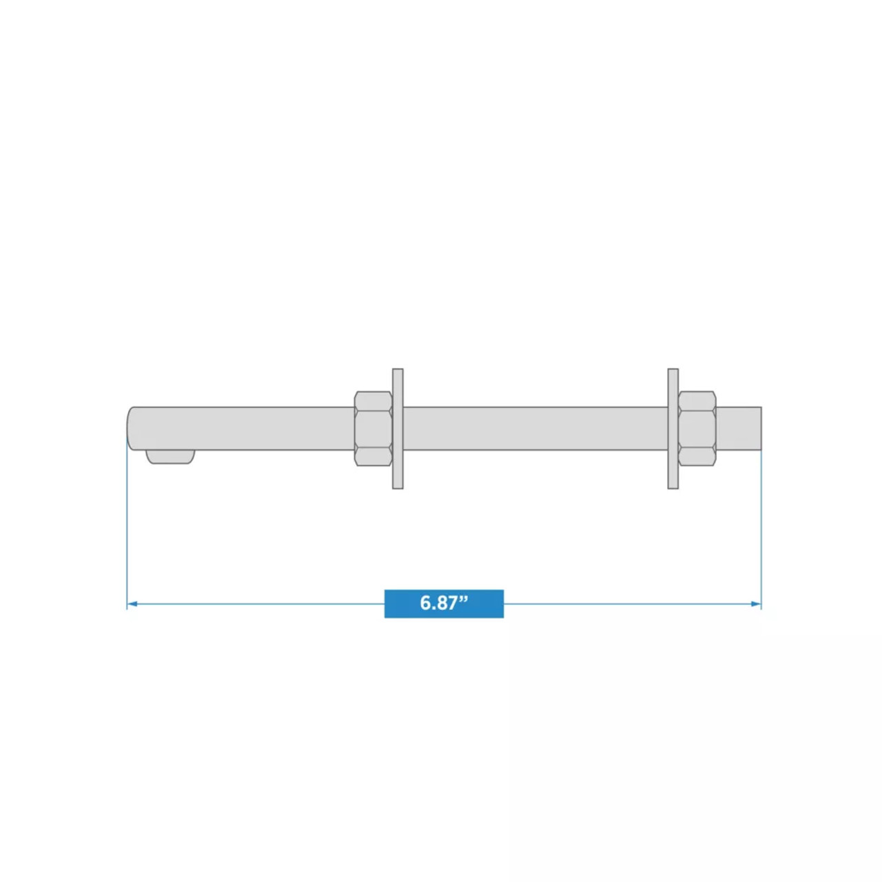 National Hardware N130-179 291bc Series Screw Hook, 6 in L, Steel