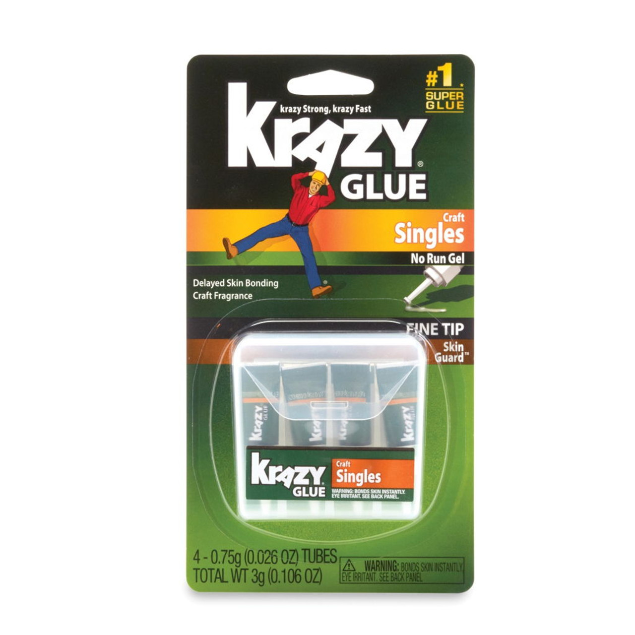 Krazy Glue Craft Mini Single Use Tube Glue - 4 Pk