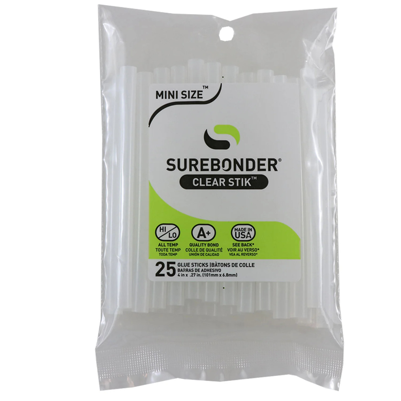 Surebonder 0.27 X 4 Clear Mini Hot Glue Stick