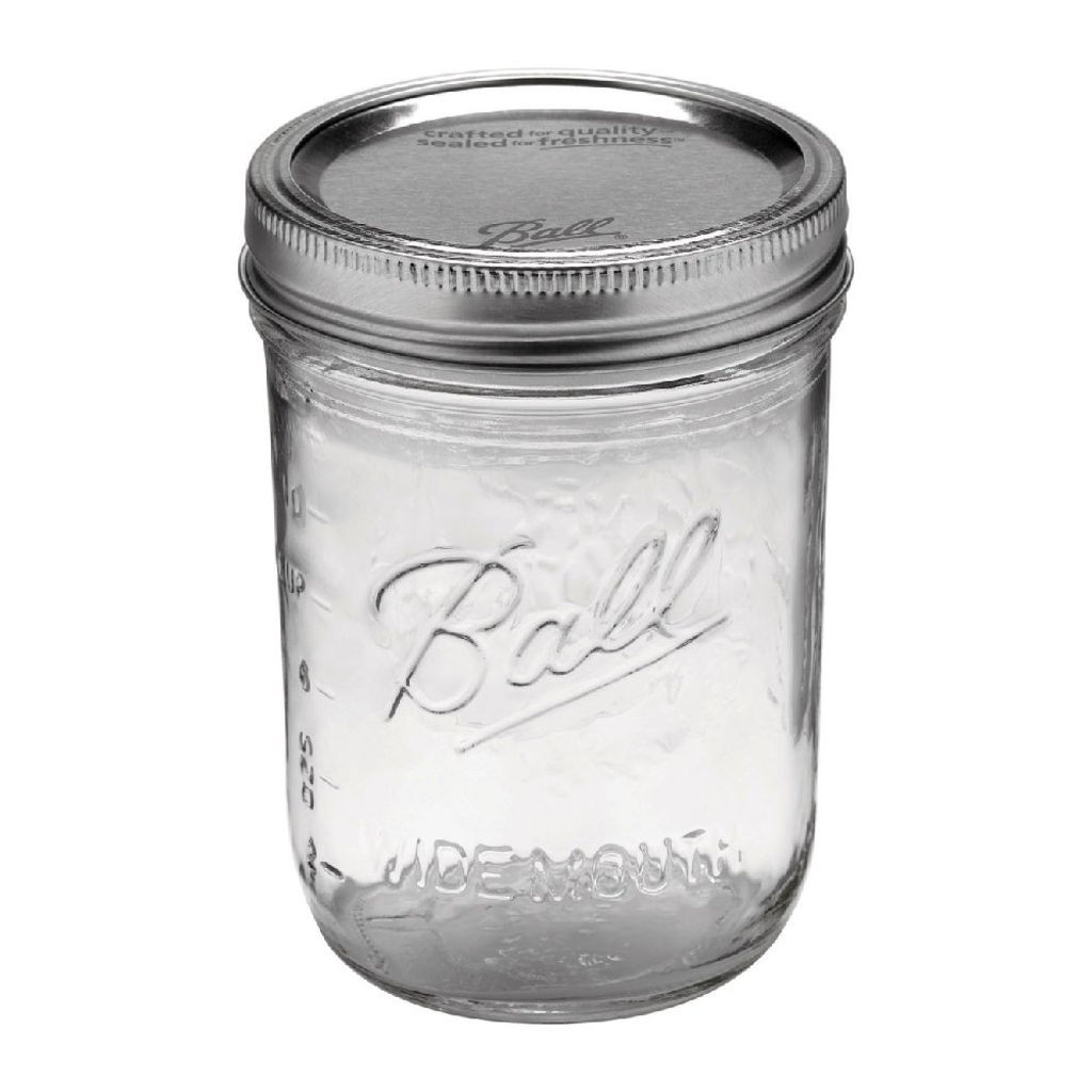 Ball Wide Mouth Mason Jar with Lids & Bands