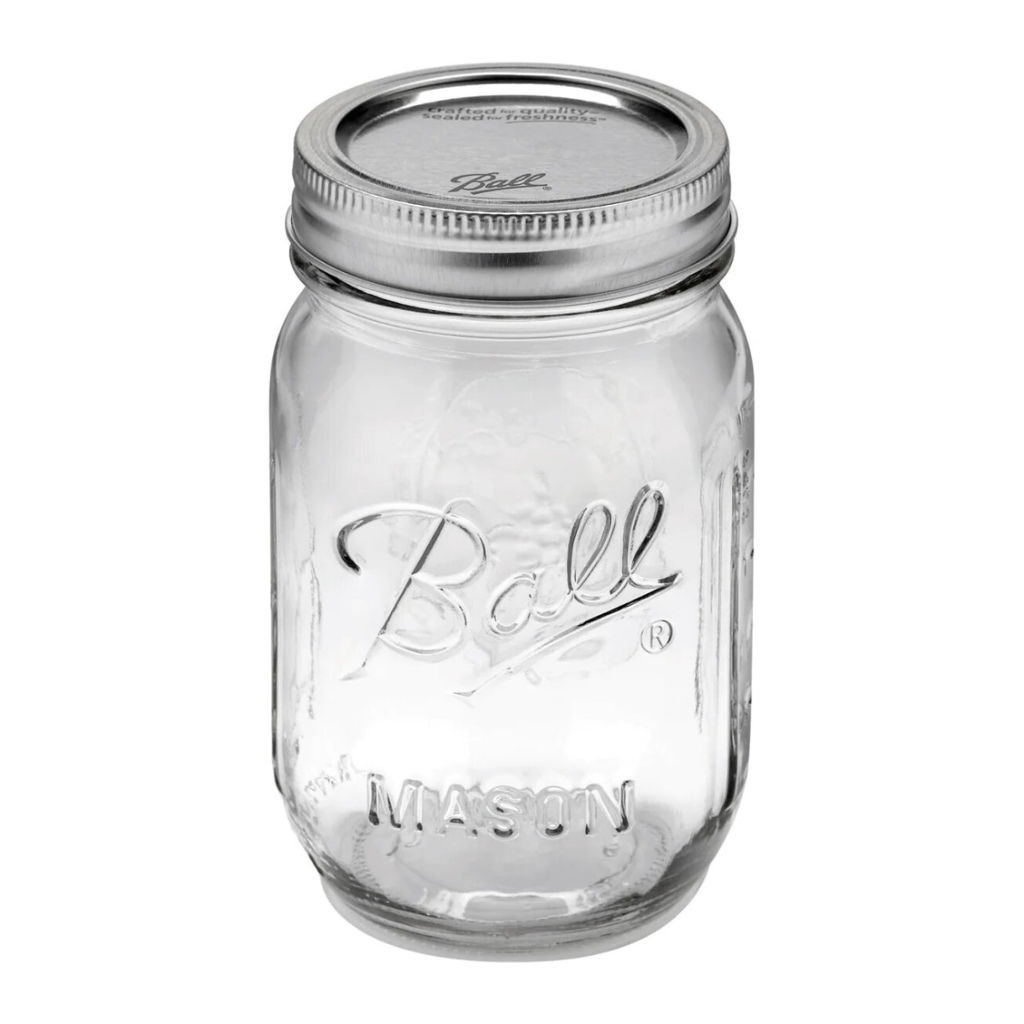 Ball Regular Mouth Glass Mason Jars with Lids and Bands