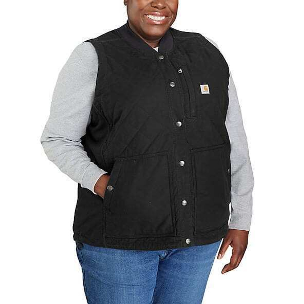 Carhartt Women's Rugged Flex Canvas Rib Collar Vest