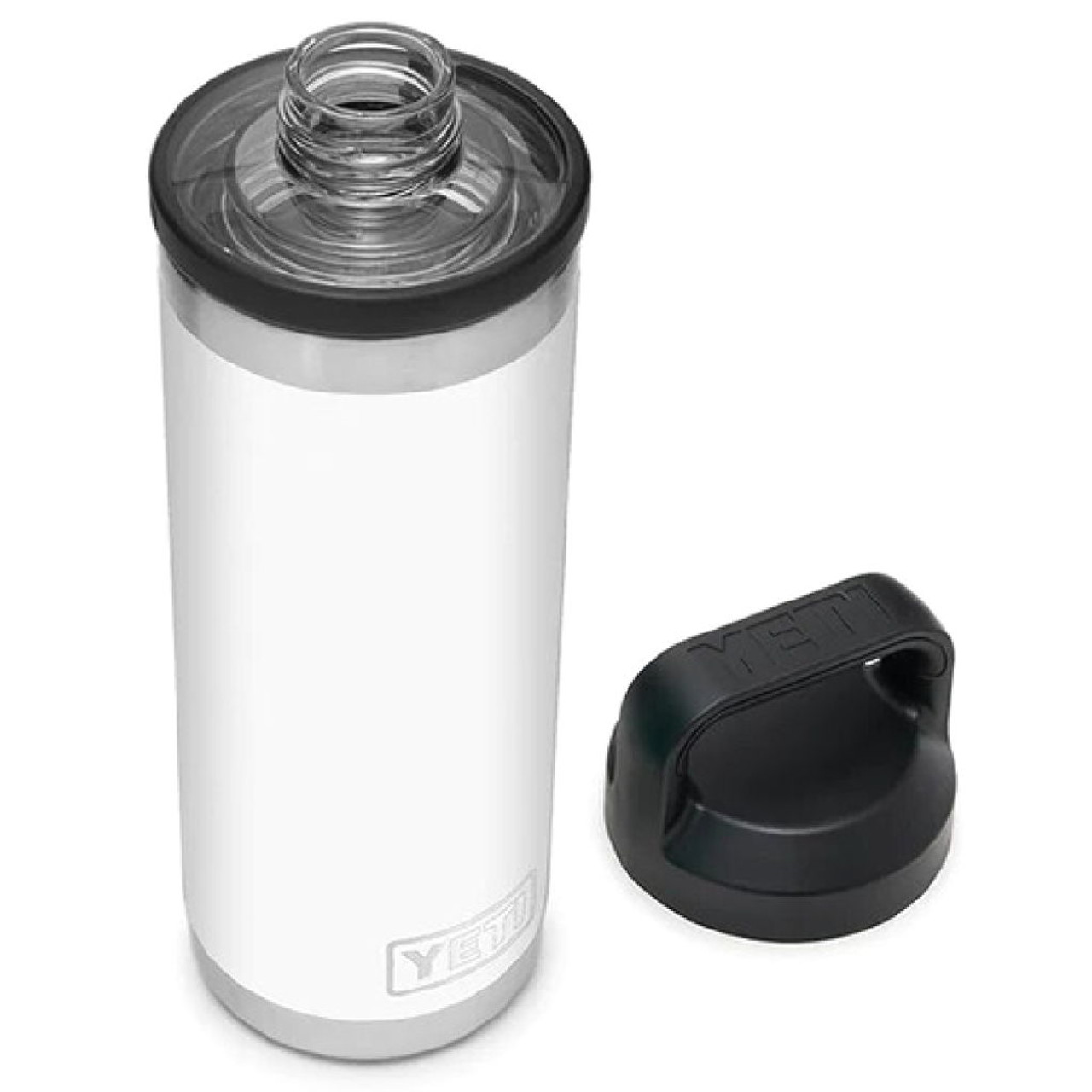 Yeti White Rambler Bottle with Chug Cap