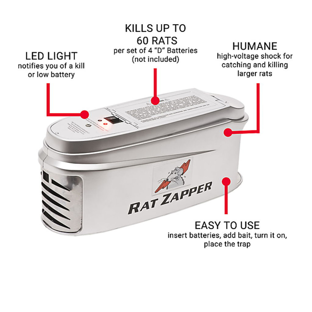 Ultra Power Electronic Mouse Trap That Kill Quick, Humane Electric
