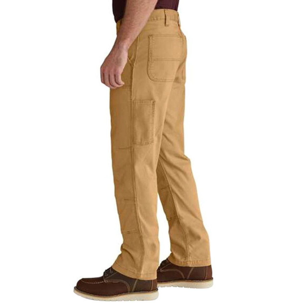 Carhartt Men's Relaxed Fit Carhartt Brown Canvas Work Pants (36 X 34) in  the Pants department at