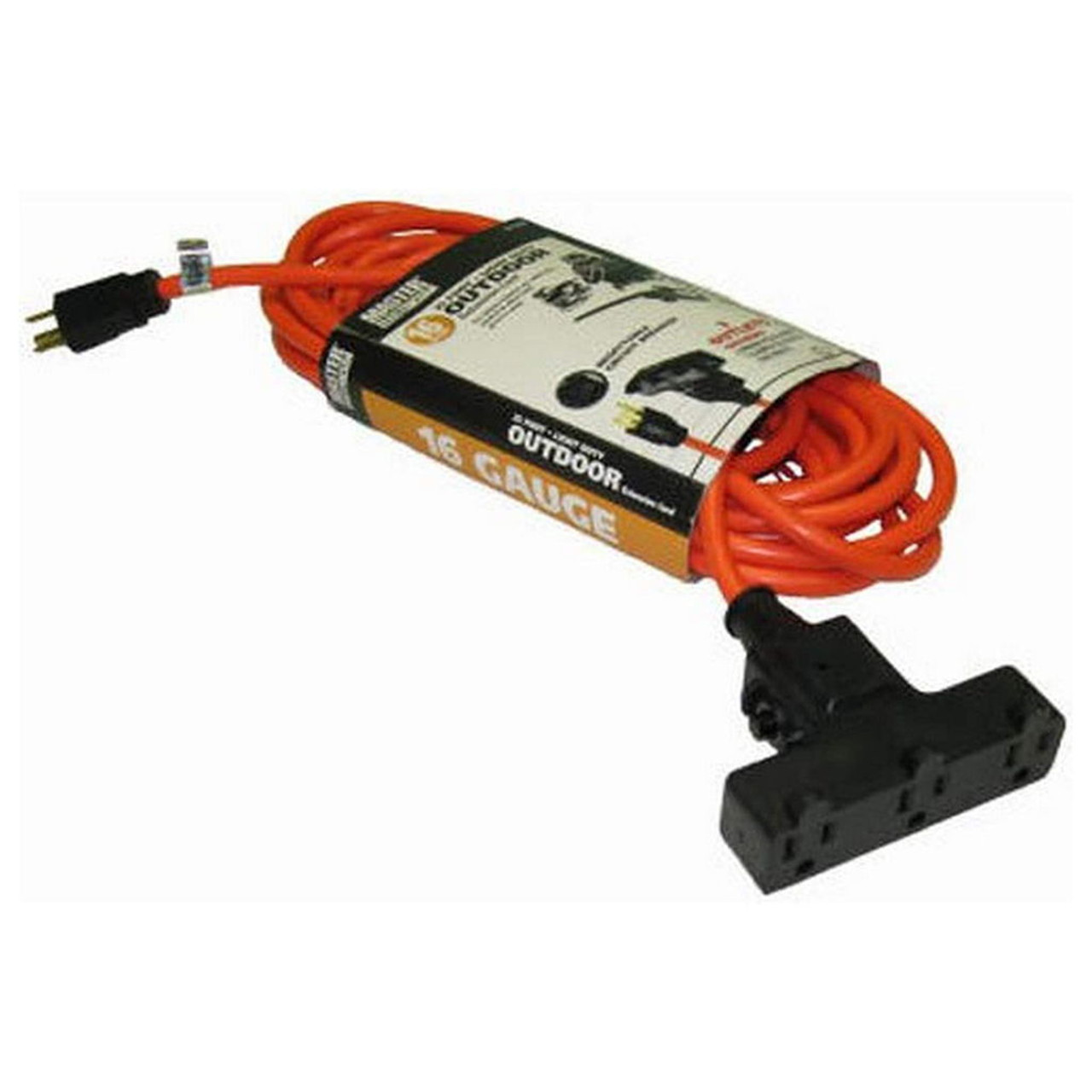 Master Electrician 16/3 SJTW-A Orange Outdoor Extension Cord