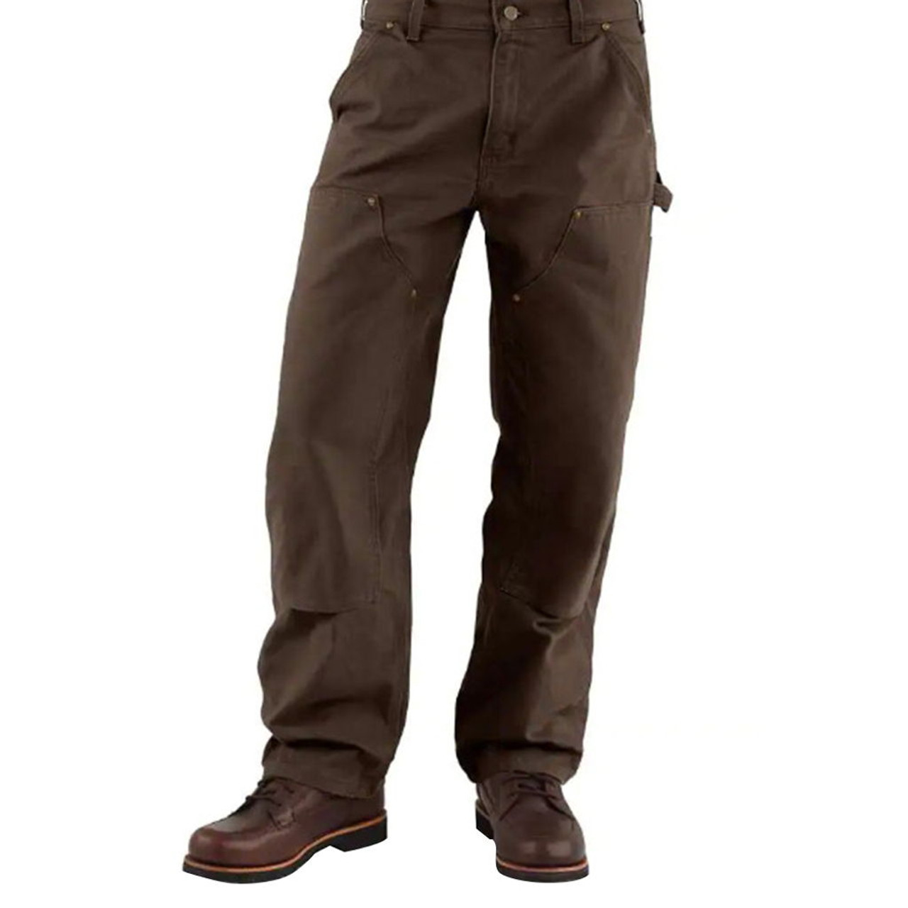 Carhartt Loose-Fit Washed-Duck Double-Front Utility Work Pants for Men |  Bass Pro Shops