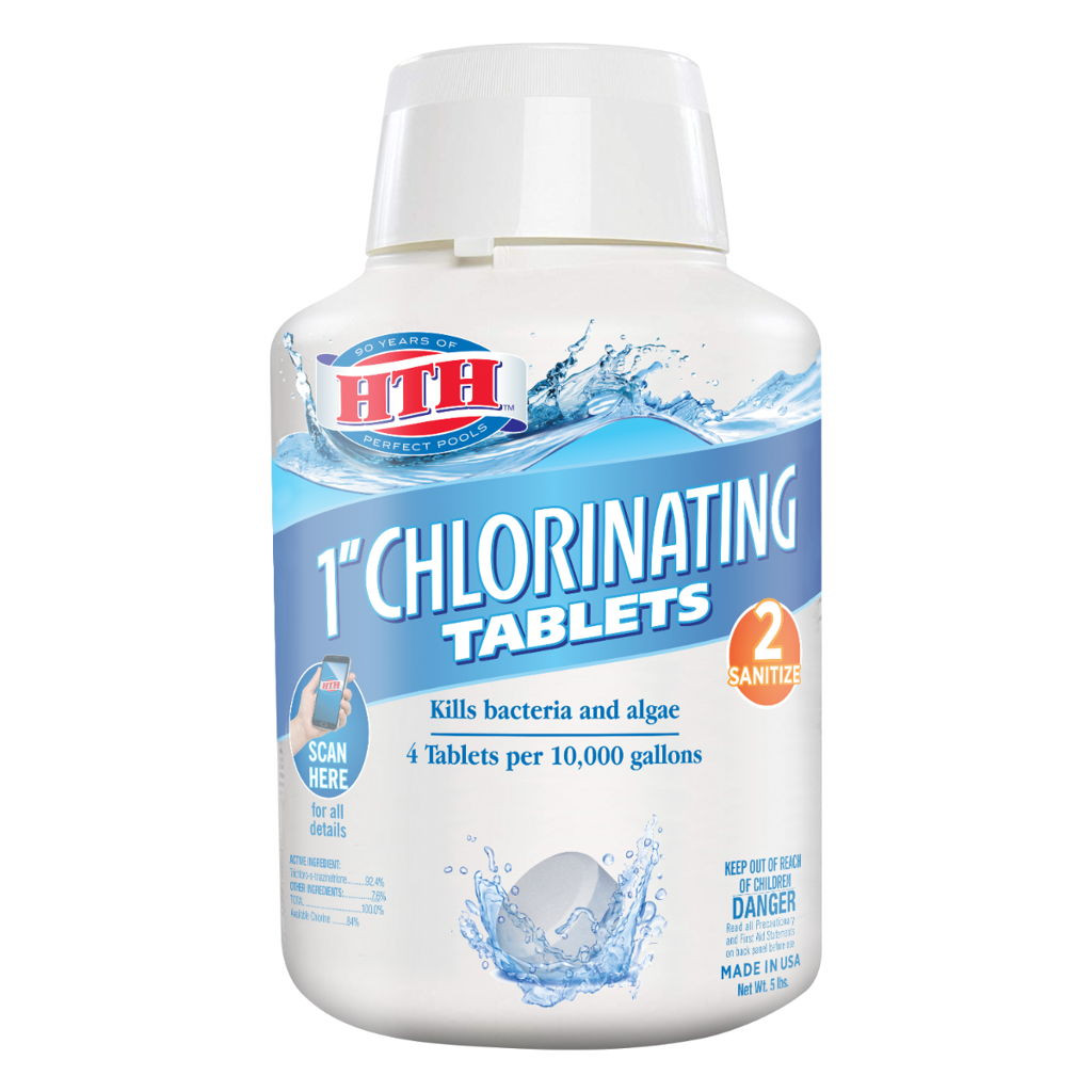 HTH Pool Care 1" Chlorine Tabs