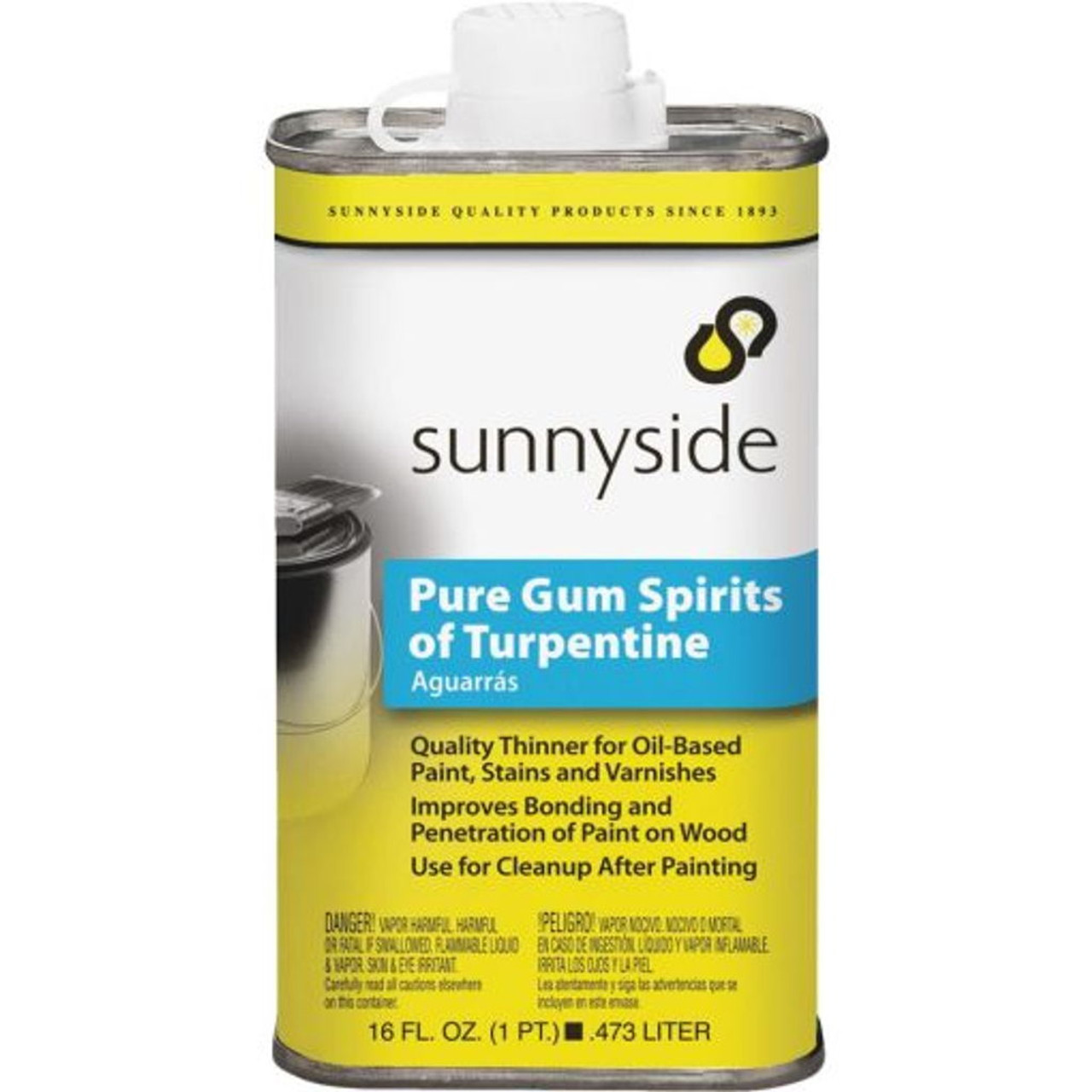 16 Oz 100% Pure Gum Spirits of Turpentine, Can