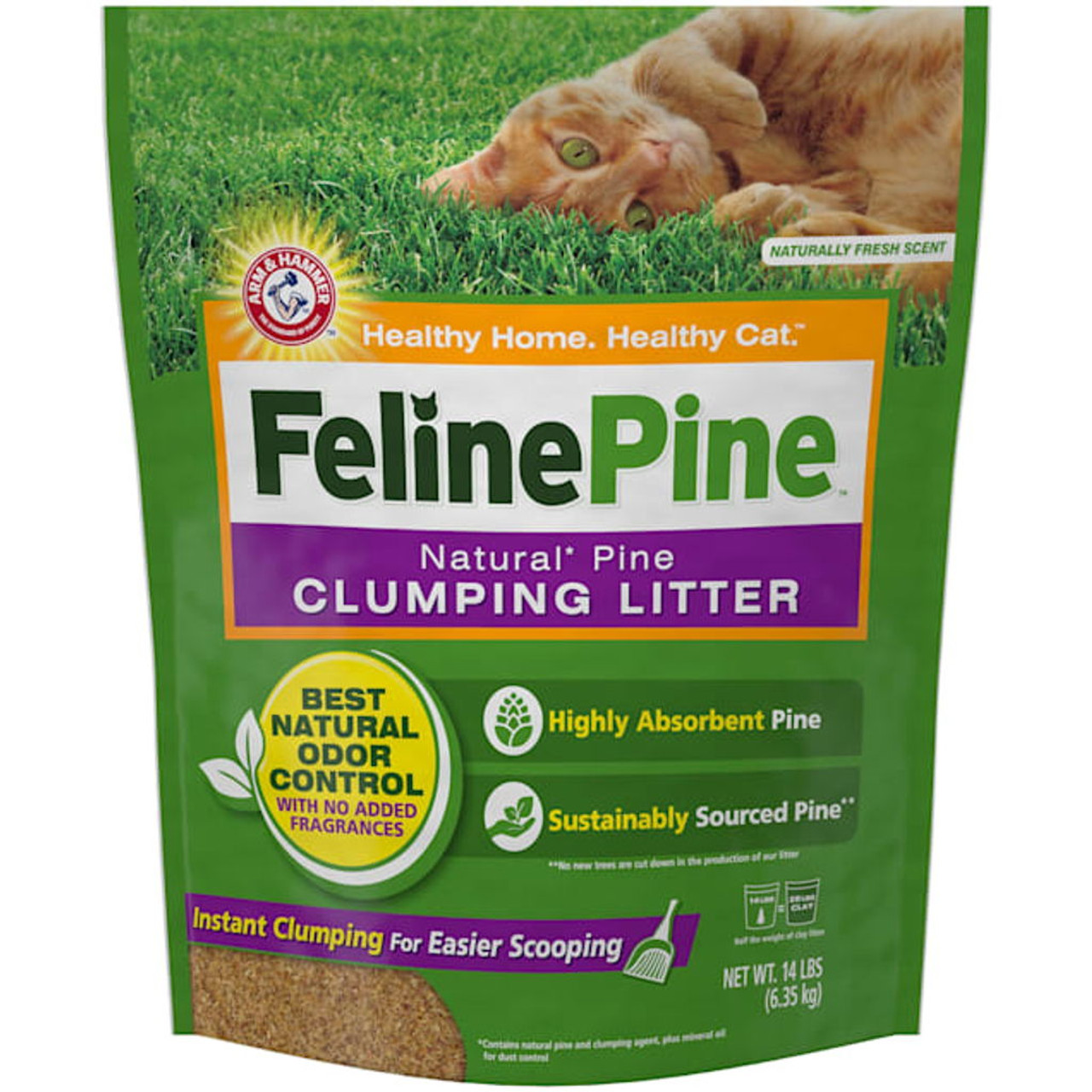 Pine scented shop cat litter