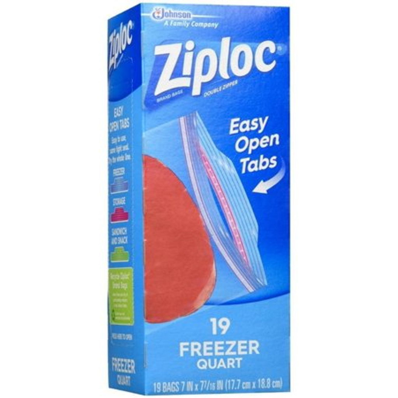 Ziploc Freezer Quart Bags 38 Ct.