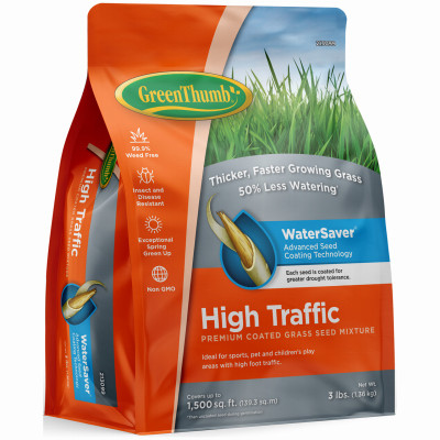 Green Thumb High Traffic Grass Seed Mixture - Thumbnail 2