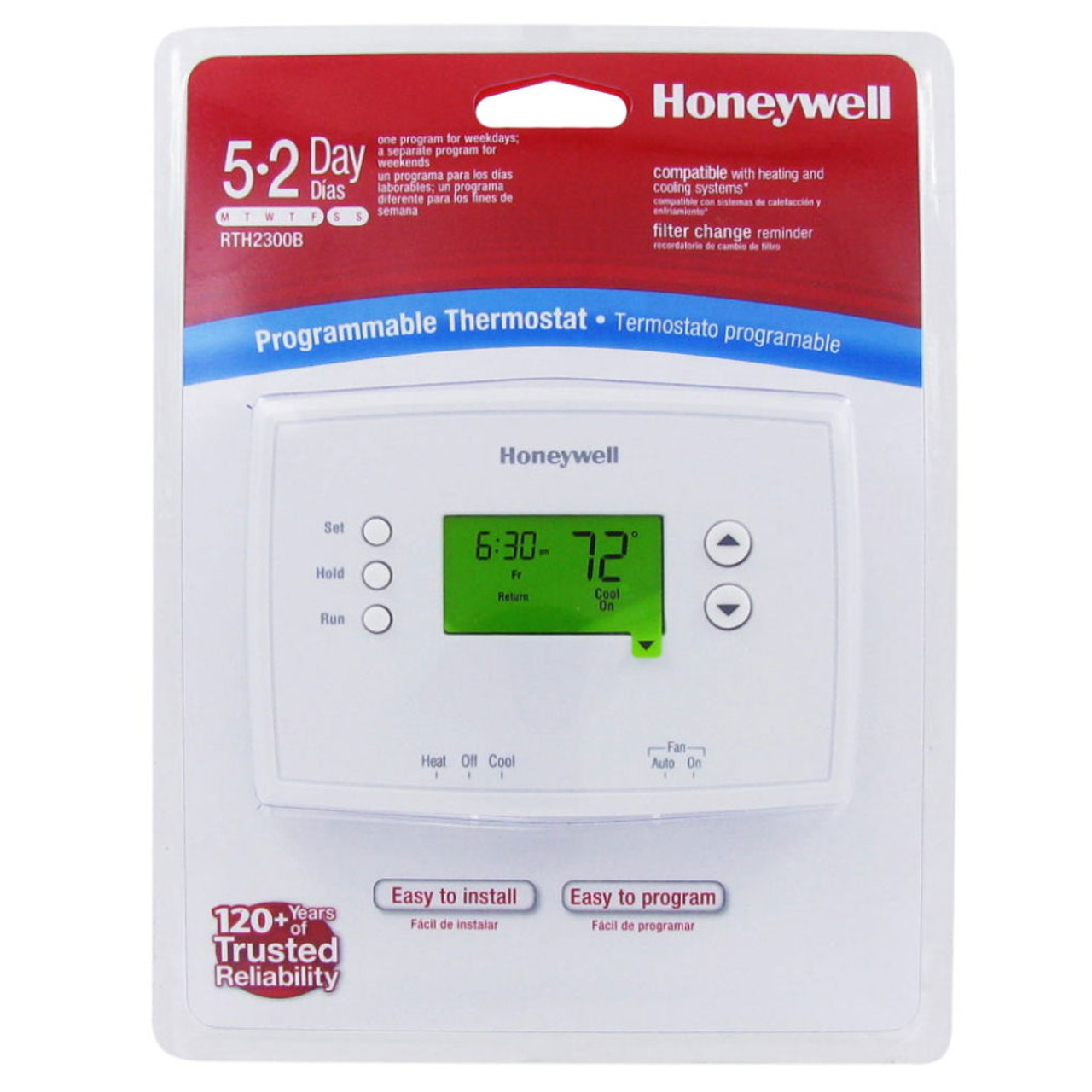 Honeywell 5-2 Day Programmable Thermostat, AllSurplus