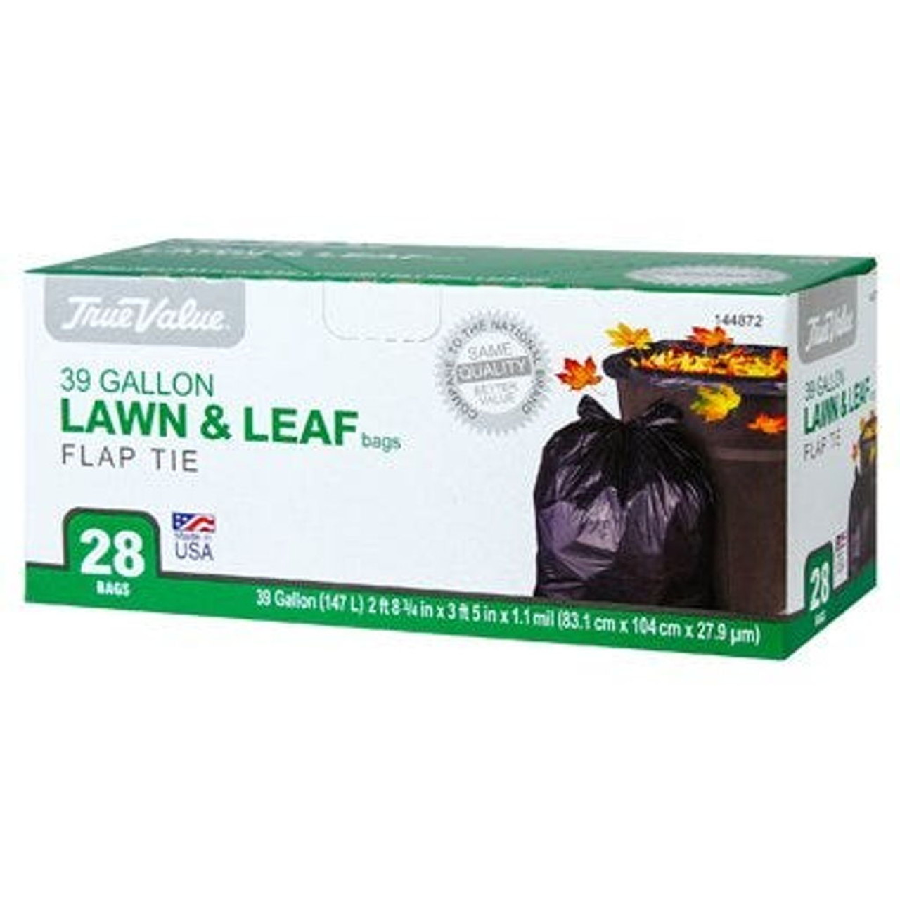 Hefty Strong Lawn and Leaf Large Garbage Bags, 39 Gallon, 18 Count