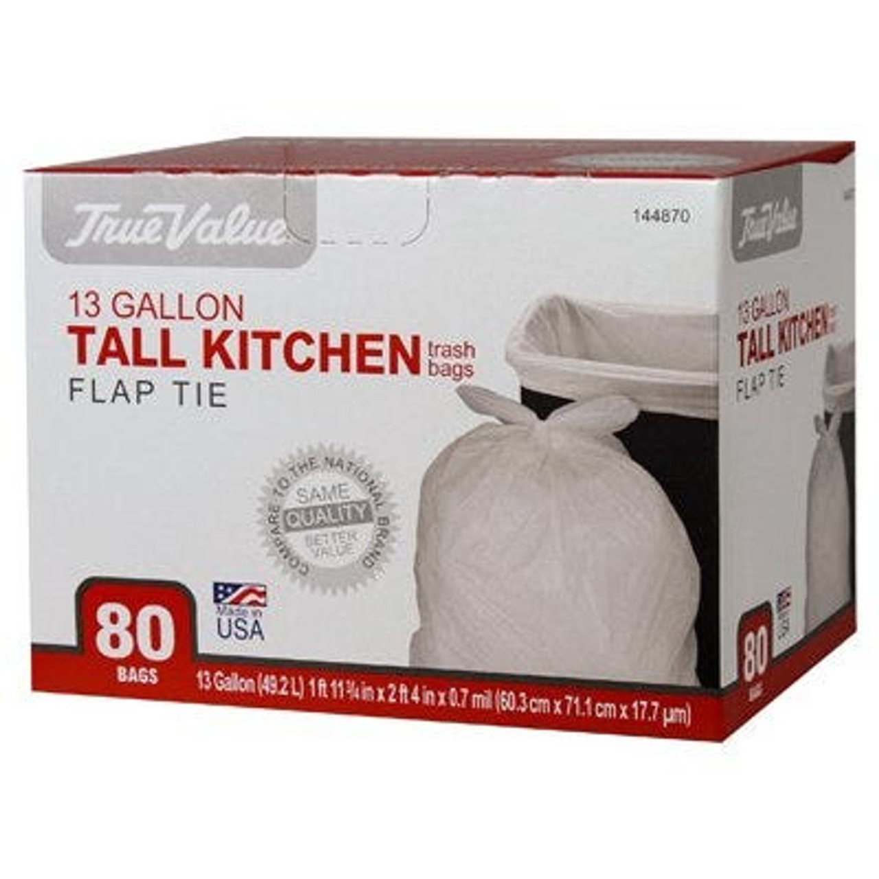 True Value 13 gal Tall Kitchen Trash Bags